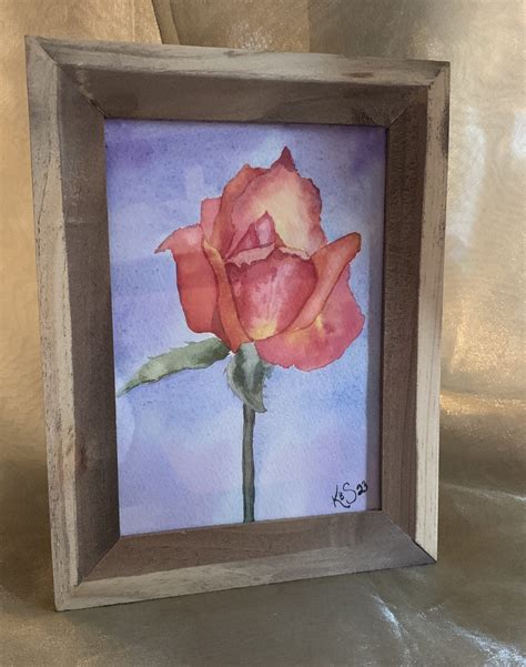 “Rose” Watercolour Painting | Ina's Gallery