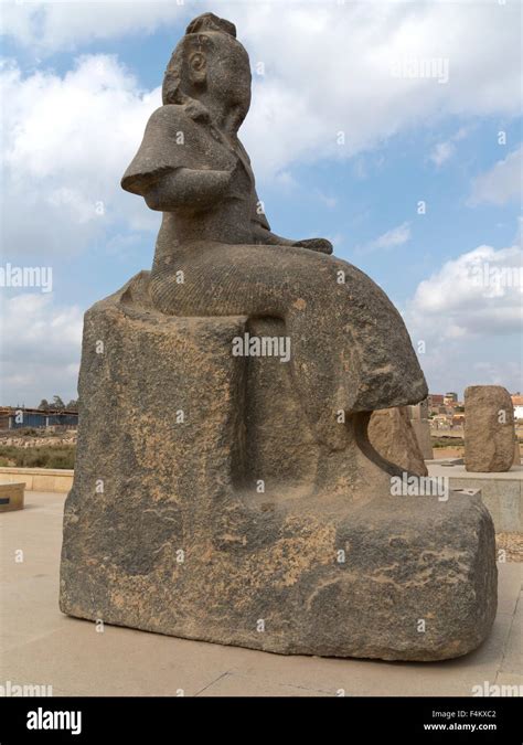 The site of ancient Bast, Tell Basta, classical Bubastis southeast of Zagazig in the Nile Delta ...