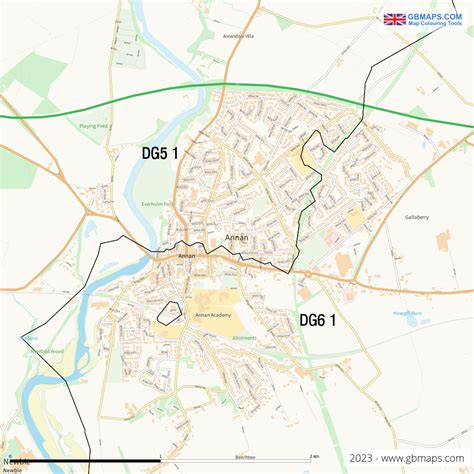 Annan Vector Street Map