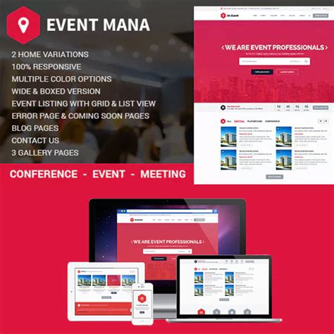 Event Management WordPress Theme - 3000+ Themes and Plugins at just $4.49 - Wordpressthemeplugin.com