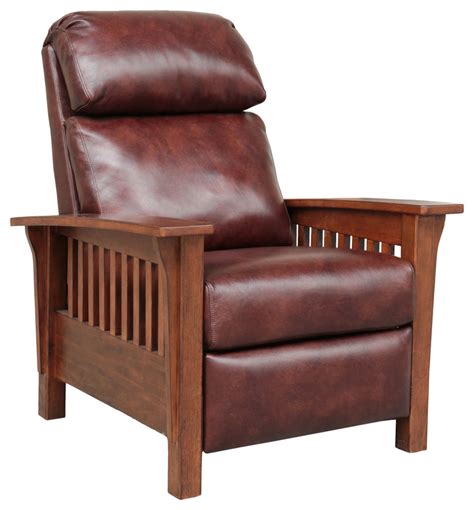 Mission Leather Push Back Recliner - Craftsman - Recliner Chairs - by ...