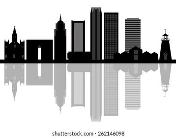 Oklahoma City Skyline Detailed Silhouette Vector Stock Vector (Royalty Free) 262146098 ...