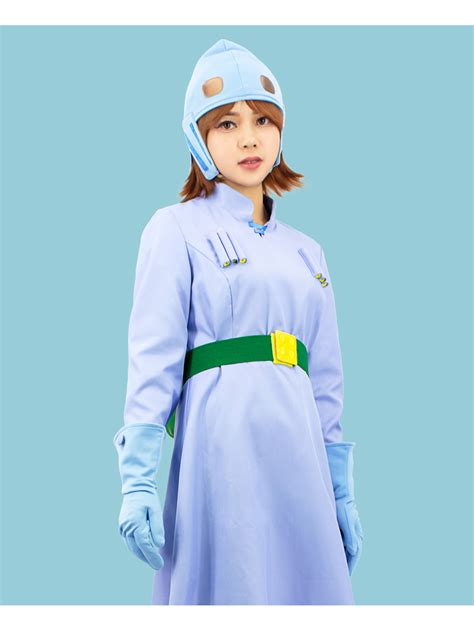 Nausicaa Cosplay Costume with Waist Bag Hat Gloves-dazcos.com