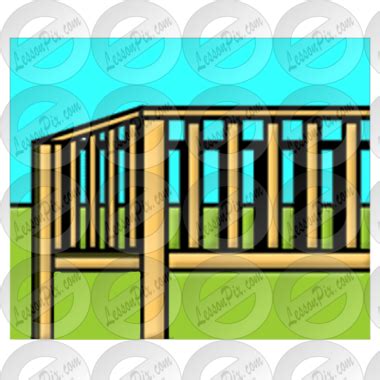 Deck Picture for Classroom / Therapy Use - Great Deck Clipart