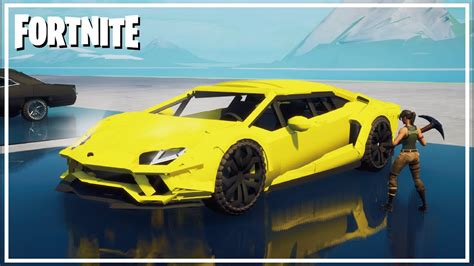 How to make a Lamborghini Aventador【Timelapse】- Fortnite Creative - - YouTube