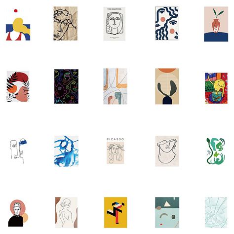 Outline Art Sticker Pack - Shop Online on roomtery