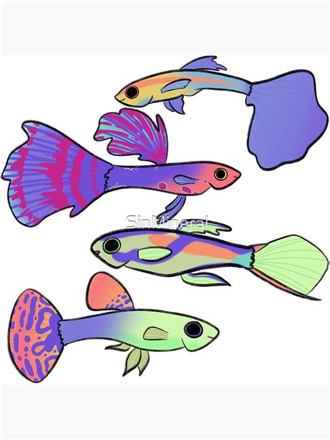 "Guppy Group" Canvas Print by SinMineral | Redbubble