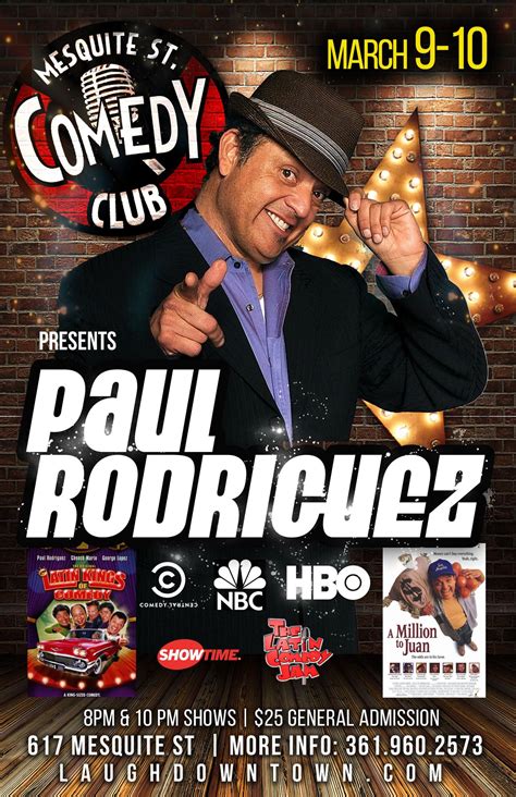 Paul Rodriguez The Original Latin King of Comedy LIVE! Tickets in ...