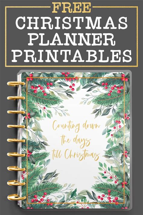 Printable Christmas Planner Pages & Digital Planner Files, too ...