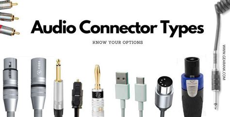 Audio Connector Types: Refer to This | Gearank