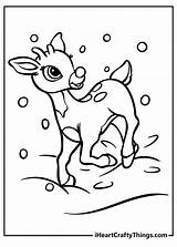 Coloring Pages Rudolph The Red Nosed Reindeer  sketch template