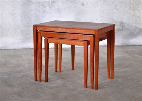 SELECT MODERN: Danish Modern Teak Nesting Tables & Side Table