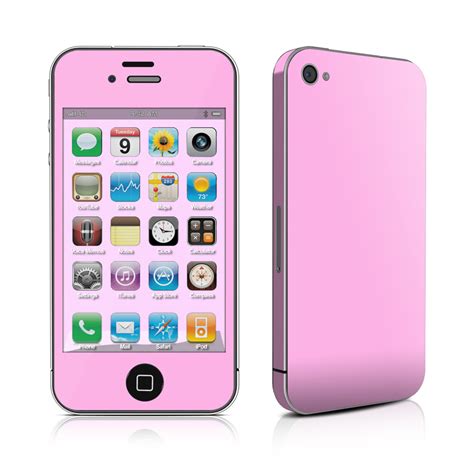 Solid State Pink iPhone 4 Skin - Covers iPhone 4s for custom style and protection!