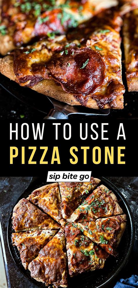 Crispy Pizza Stone Crust (Pizza Recipe + Dough Tips) - Sip Bite Go