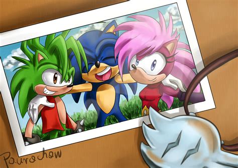 Sonic with sister and brother by paurachan on DeviantArt