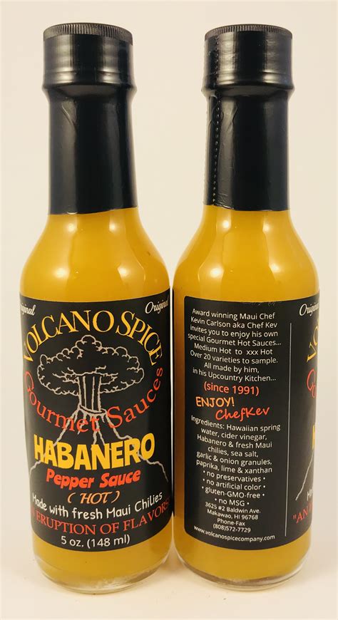 HABANERO CHILI PEPPER SAUCE..NEW FORMULA! | Volcano Spice Company