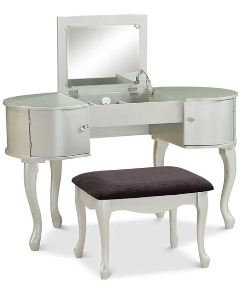 Linon Home Décor Paloma Vanity Set with Bench and Flip Up Mirror - Macy's