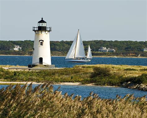 Edgartown Light At Martha's Vineyard Photograph by Renee Hong