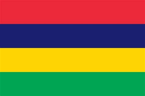 Premium Vector | The national flag of the world Mauritius