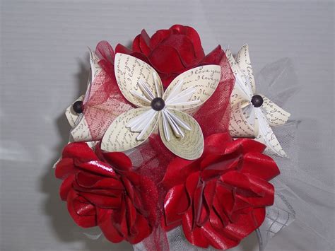 Items similar to Origami paper flower bouquet, wedding, event ...