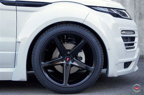 Drop Top Range Rover Evoque With a Wide Body Kit and Vossen Rims — CARiD.com Gallery