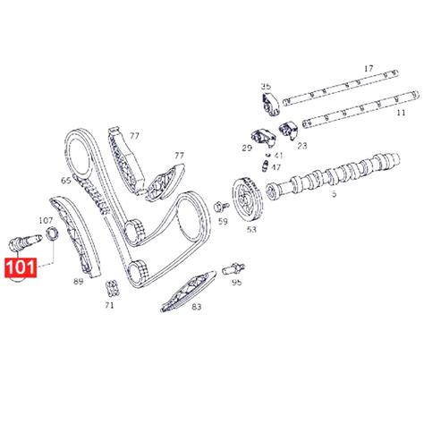 AD M113 Engine Timing Chain Tensioner for Mercedes (W203) C55 AMG Sedan ...