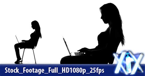 Female Typing Silhouette, Stock Video - Envato Elements