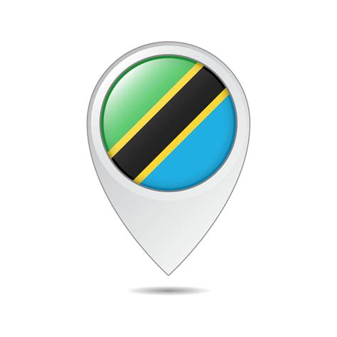 map location tag of Tanzania flag 16872867 Vector Art at Vecteezy