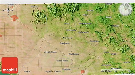 Satellite 3D Map of Ciudad Obregón