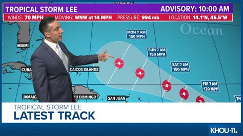 Tropical update: Where is Tropical Storm Lee heading? | khou.com