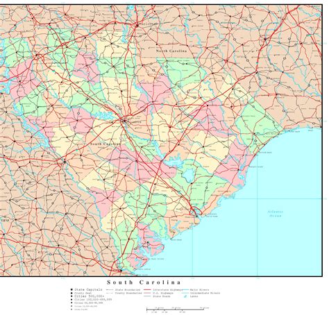 South Carolina Political Map