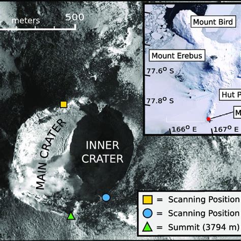 Erebus Volcano Map