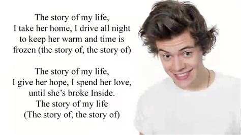 Story of My Life - One Direction Lyrics - YouTube