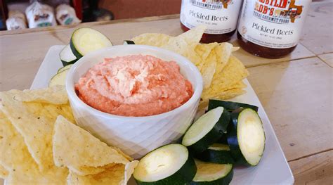 Pickled Beet Hummus with Rustlin' Rob's Pickled Beets • Rustlin' Rob's Gourmet Texas Foods