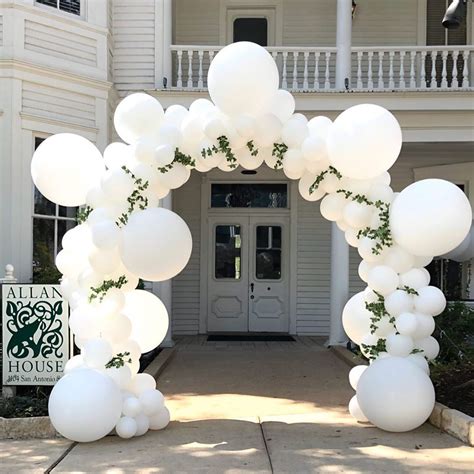 Let me help make your Wedding entrance white Bubble balloon Arch ...