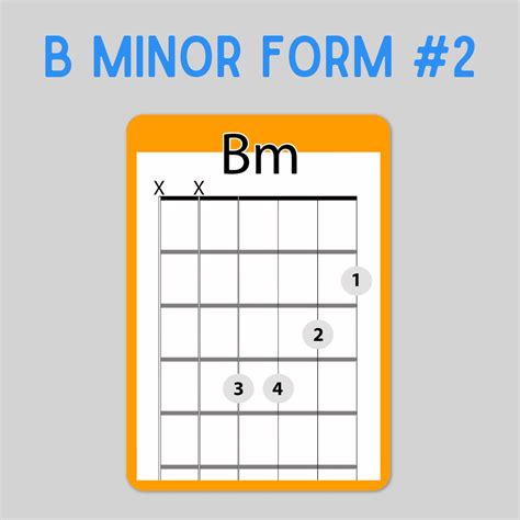 Easy B Minor Guitar Chord