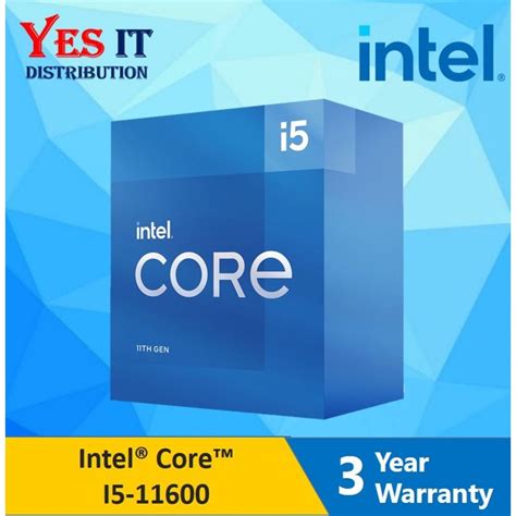 Intel 11th Gen Core i5-11600 2.8 GHz Six-Core LGA 1200 Desktop Processor CPU | Shopee Malaysia