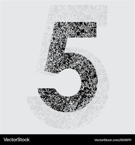 Number 5 Royalty Free Vector Image - VectorStock