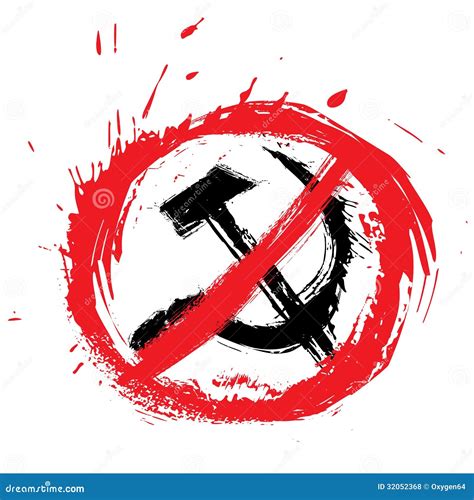 No Communism Symbol Royalty Free Stock Photos - Image: 32052368