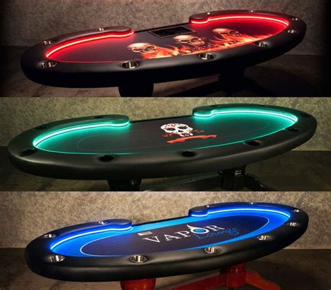 Lumen HD Poker Table with LED Lighting System from Discount Poker Shop | Poker table, Poker, Pc ...