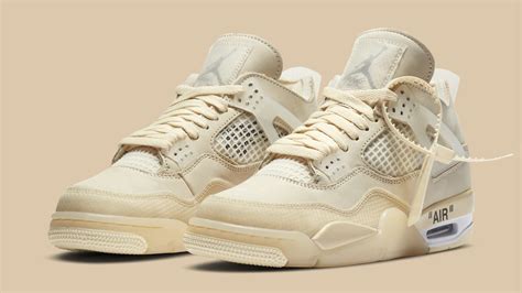 Jordan Air Retro 4 Sail Off-White - nimfomane.com