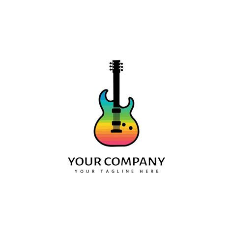 Vector guitar colourful logo design 26183547 Vector Art at Vecteezy