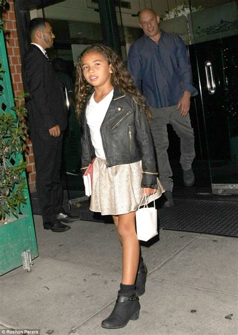 Vin Diesel takes seven-year-old daughter Hania to dinner in Beverly ...