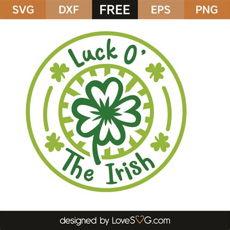 Free Luck O' The Irish SVG Cut File | Lovesvg.com