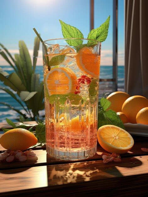 Premium AI Image | Cool fruit drinks