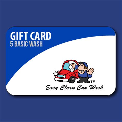 5 Basic Wash Gift Card - Easy Clean Car Wash