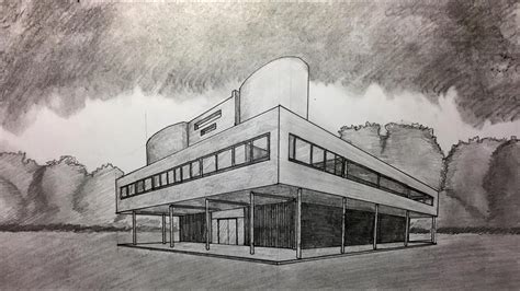 Le Corbusier Villa Savoye Sketch