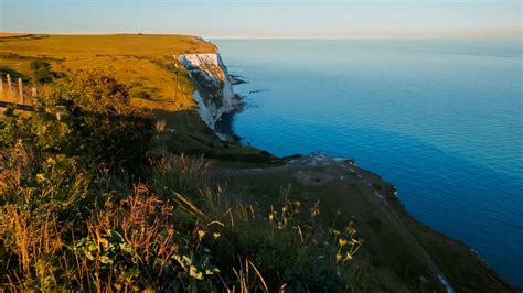 The White Cliffs Of Dover During Sunset - Stock Video | Motion Array