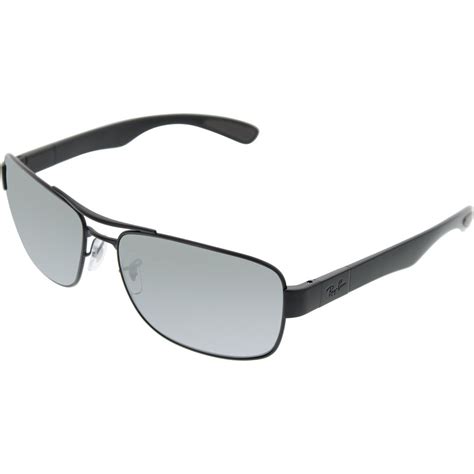 Ray-Ban - Ray-Ban Men's Polarized RB3522-006/82-64 Black Rectangle Sunglasses - Walmart.com ...