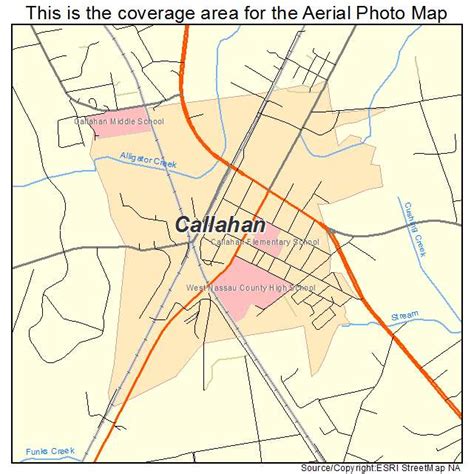 Aerial Photography Map of Callahan, FL Florida